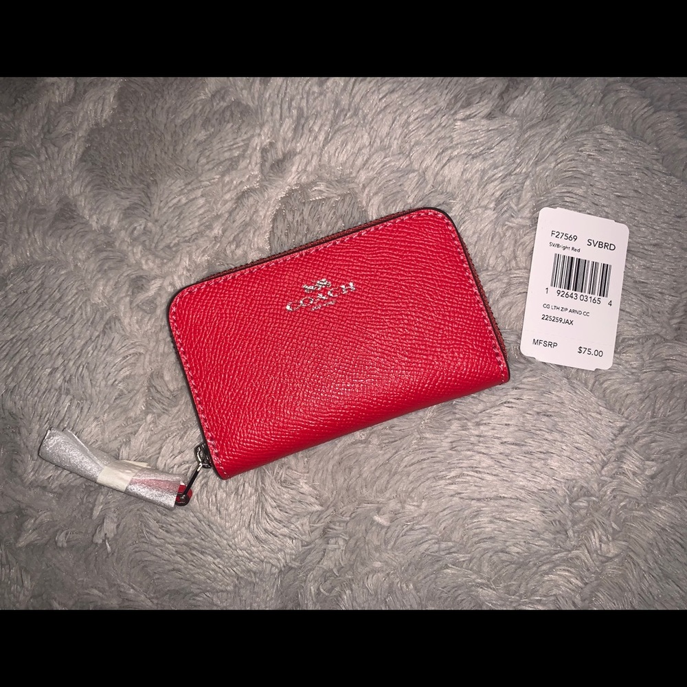COACH ZIP AROUND COIN PURSE AUTHENTIC NWT UNUSED